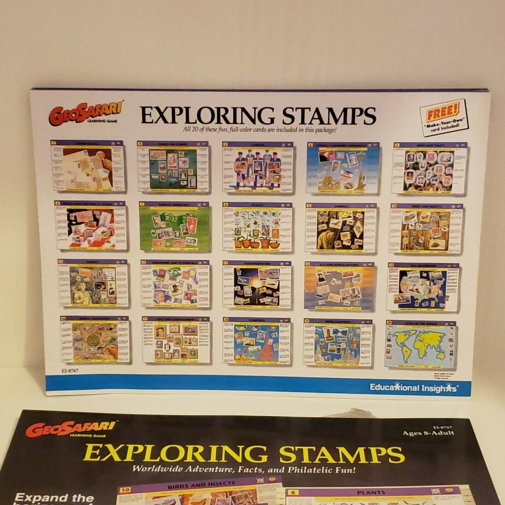 GeoSafari Learning System 1995 Exploring Stamps - Picture 8 of 12